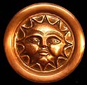 Riproduzione sole-simbolo mostra-RAME D'ARTE
